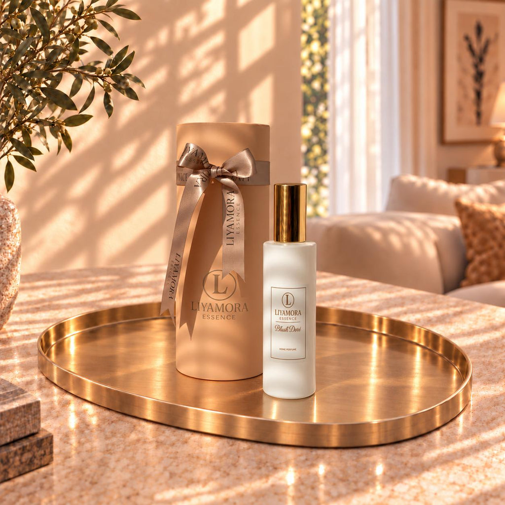 Spray d’ambiance 100 ml au parfum Blush Doré de Liyamora Essence