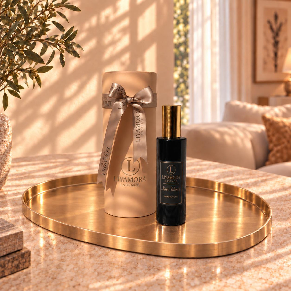 Room spray 100 ml in the Noir Silence scent by Liyamora Essence